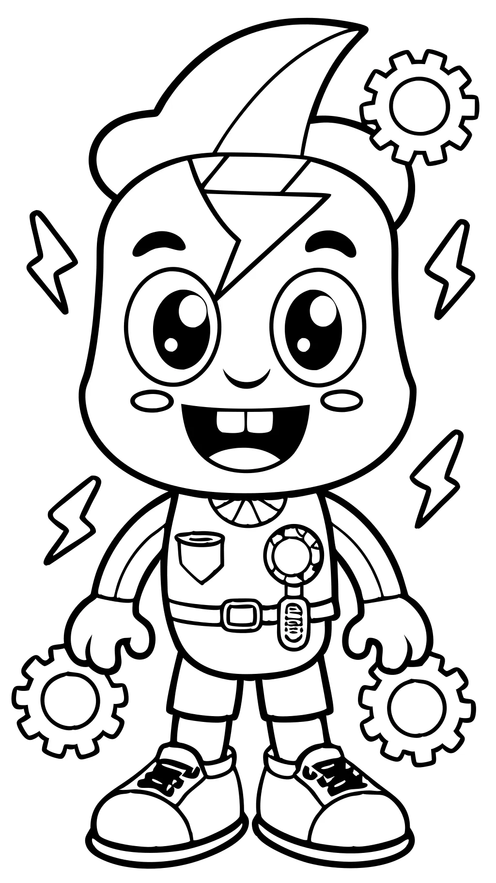 coloring pages of bolt